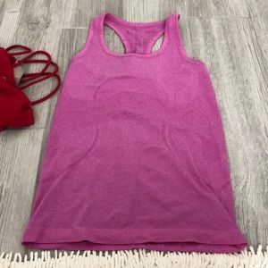 Pink lululemon tank top